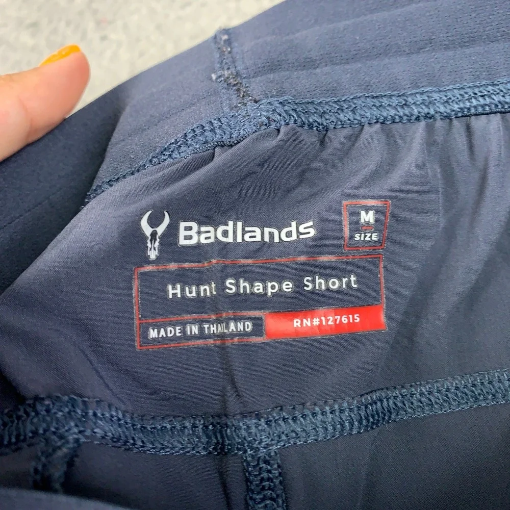 Badlands Hunt Shape Short Mens Medium Navy Blue Athletic Training Hiking Stretch